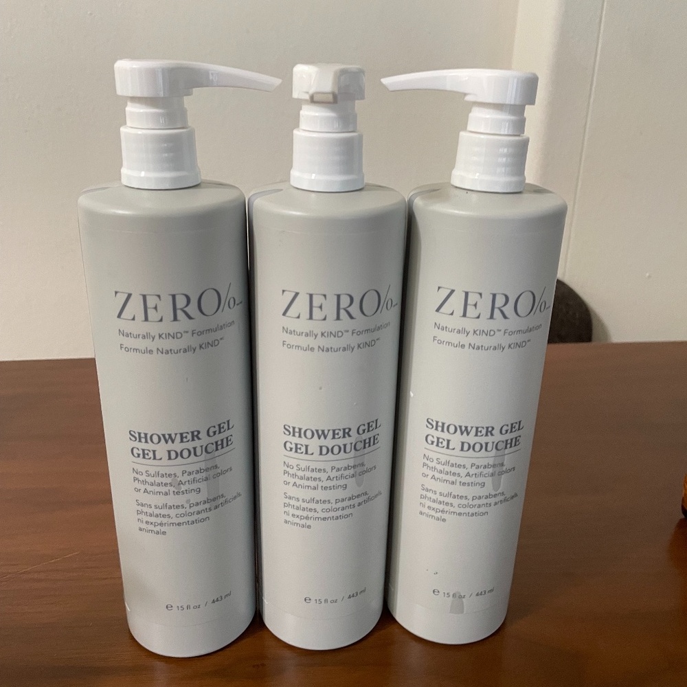 3x Gilchrist & Soames Zero% SHOWER GEL Hilton  15oz NEW